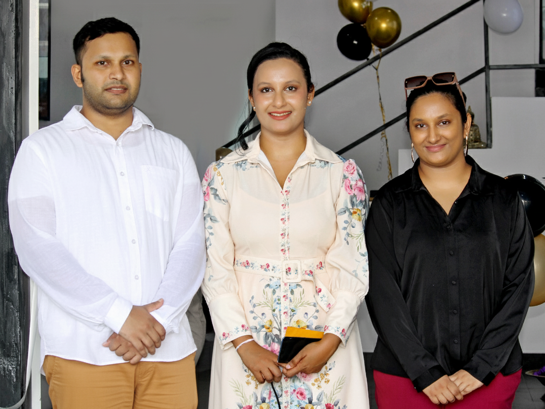 Senal (Founder), Samoda (Head of Human Resources) and Donita (Art Director)